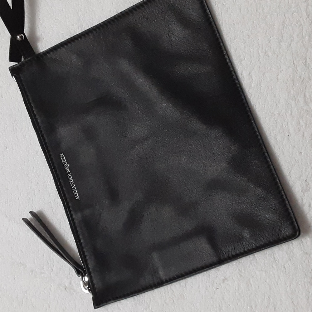Authentic Alexander McQueen Leather wristlet